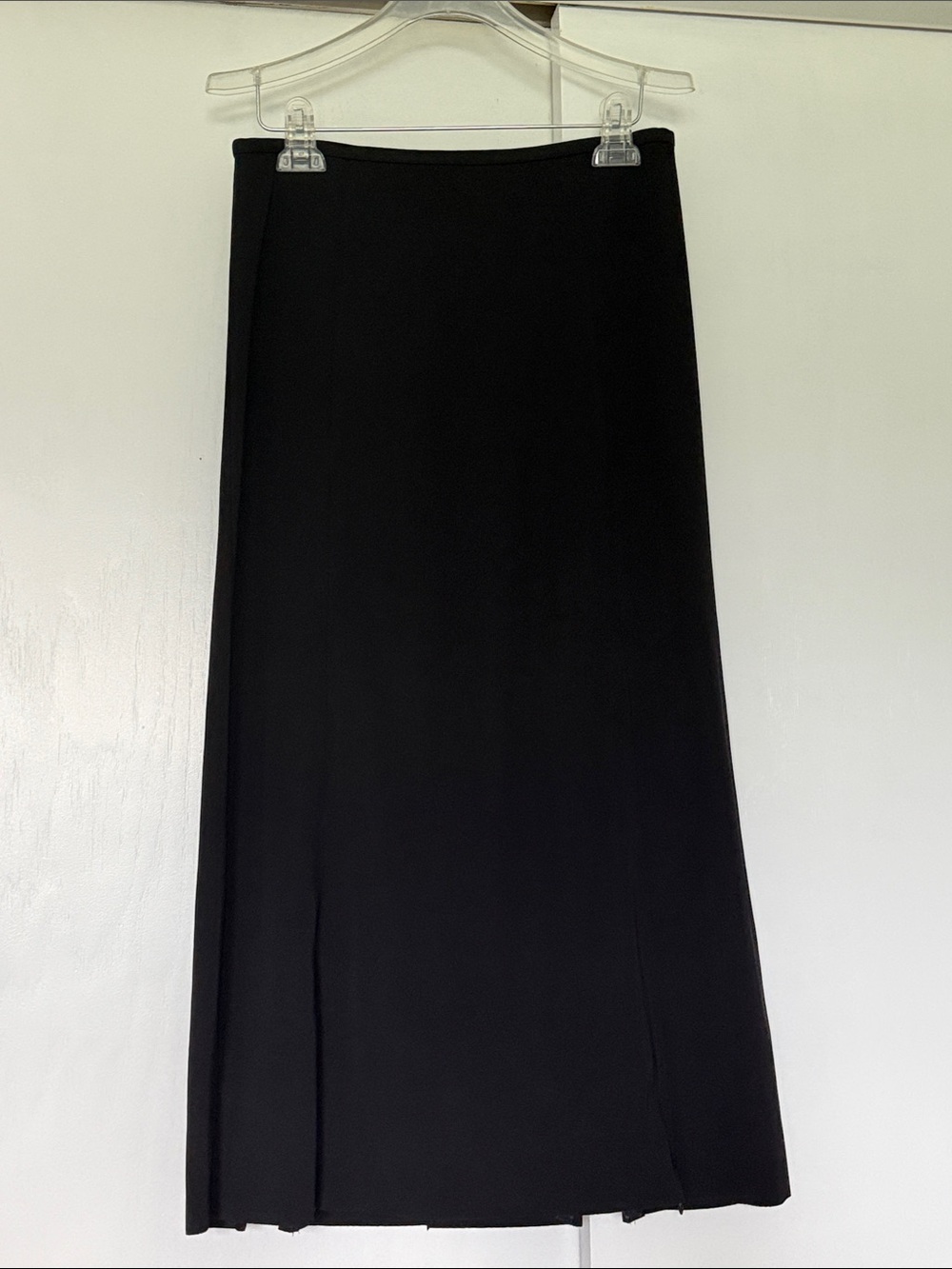 COS Classic Black Maxi Skirt with zipper hem - S